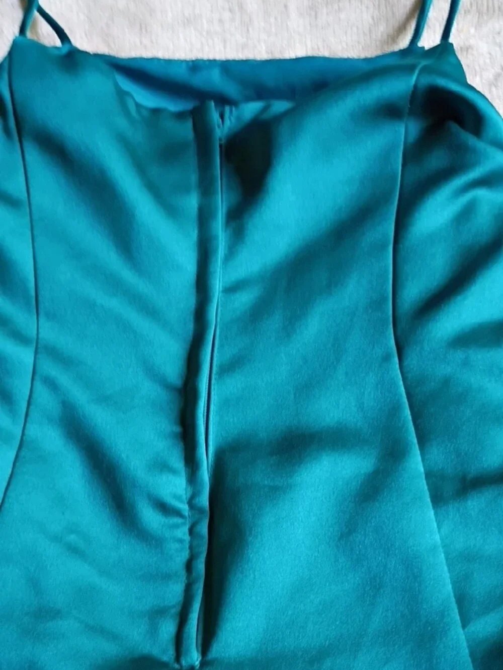 David's Bridal Teal Evening Kids  Dress - Picture 9 of 10